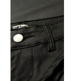 Black Low Waist Sexy Skinny Pu Shorts